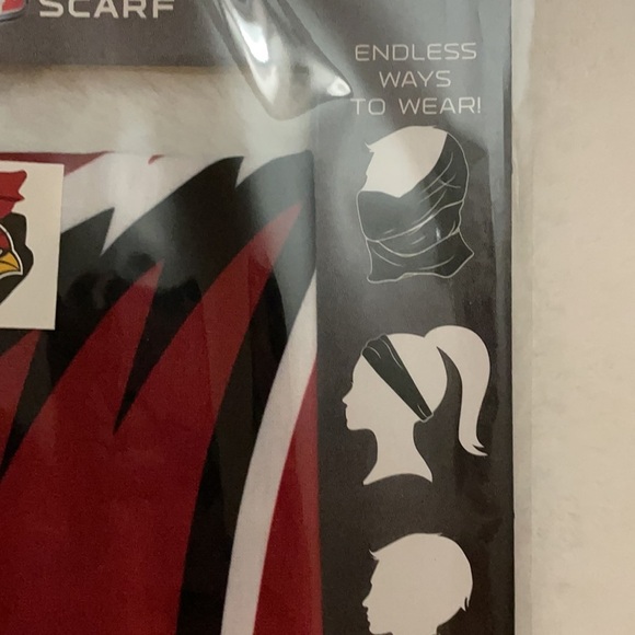 SET OF 2 NEW ARIZONA CARDINALS NFL TEAM GAITER / SCARF / MASK UNISEX - Picture 3 of 6